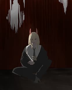 Kettensägenmann, Anime, Kraft (Charakter), HD-Hintergrundbild HD wallpaper