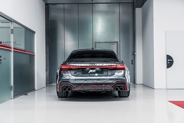 Audi, rear view, ABBOT, RS 7, 2020, RS7 Sportback, RS7-R, HD wallpaper
