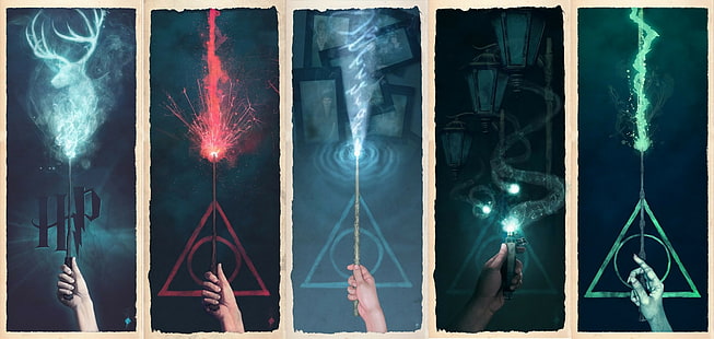 Harry Potter buku sihir fantasi seni, Wallpaper HD HD wallpaper