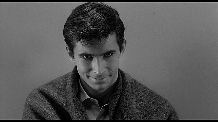 Norman Bates, Anthony Perkins, Alfred Hitchcock, Psycho, aktor, filmy, Tapety HD