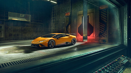 Lamborghini, 2018, Performante, Novitec, Huracan, HD тапет HD wallpaper