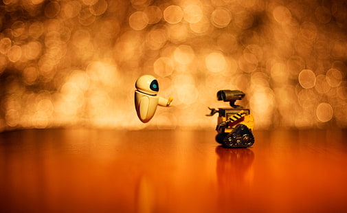 Wall-E i Ewa, ilustracja WALL-E i Ewa, Kreskówki, WallE, Wall-e, Tapety HD HD wallpaper