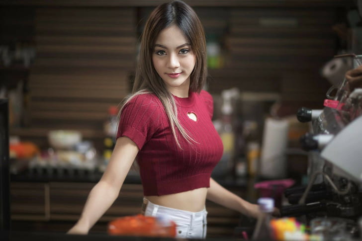 Asian, portrait, women, Thailand, HD wallpaper