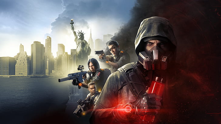 Tom Clancy's The Division 2, изкуство за видеоигри, плакат за игри, компютърни игри, HD тапет