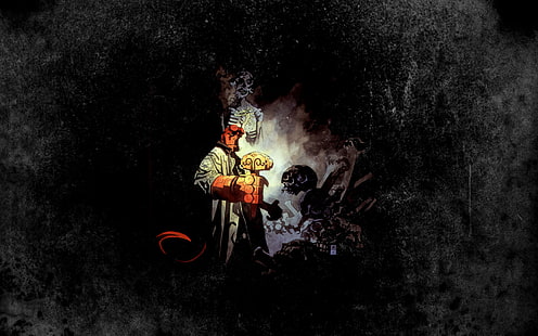 Hellboy Black HD, Cartoon / Comic, Schwarz, Hellboy, HD-Hintergrundbild HD wallpaper