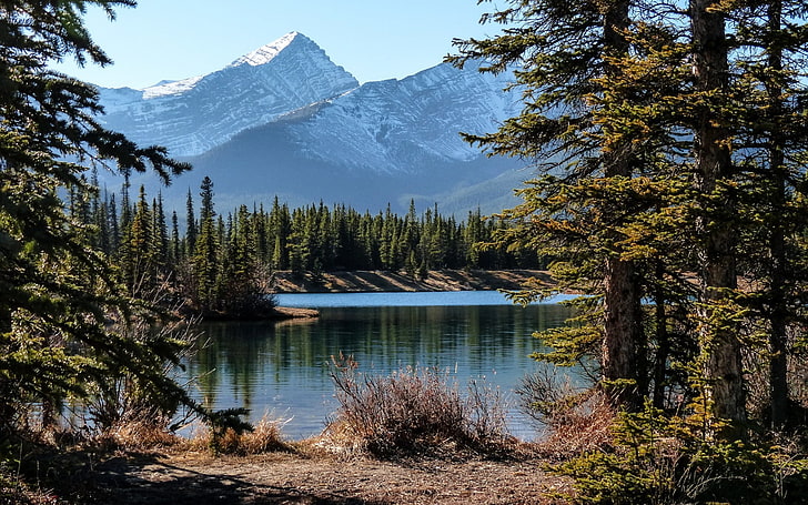 pemandangan, pegunungan, Kanada, Wallpaper HD
