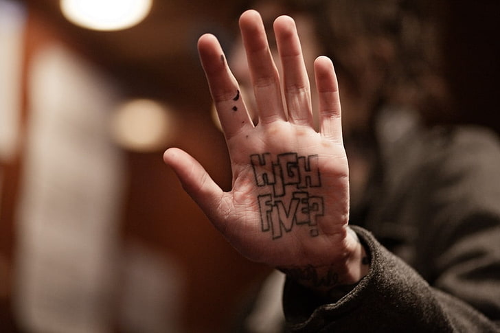 linke Handfläche, Musik, Bring Me the Horizon, Oliver Sykes, Hände, HD-Hintergrundbild