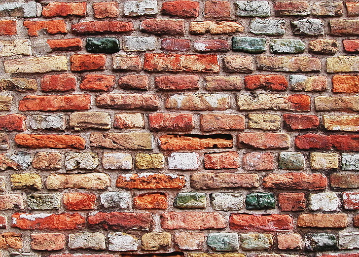 papel de parede de parede de tijolo marrom, tijolos, fundo, parede, pedra, textura, HD papel de parede