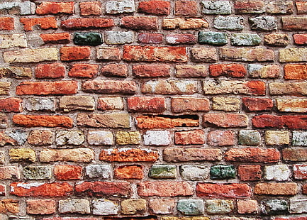 brown brick wall wallpaper, bricks, background, wall, stone, texture, HD wallpaper HD wallpaper