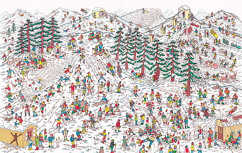 Waldo, kartun, Where's Wally, Wallpaper HD HD wallpaper