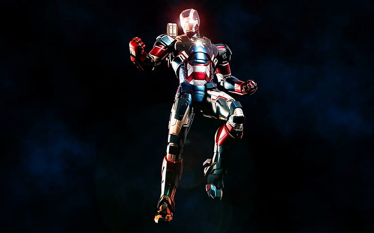 Iron Man, Iron Patriot, bandes dessinées de merveille, illustration de l'homme de fer, Iron Man, Iron Patriot, bandes dessinées de merveille, Fond d'écran HD