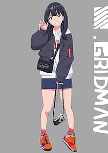 Anime, Anime Mädchen, SSSS.GRIDMAN, Takarada Rikka, HD-Hintergrundbild HD wallpaper