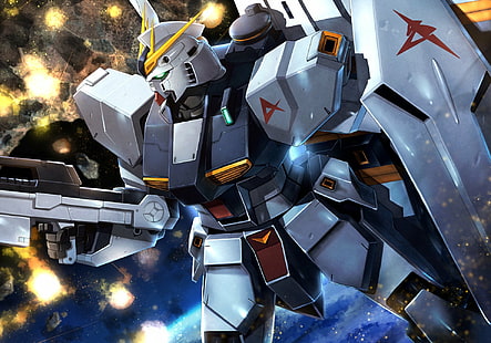 Anime, mobildräkt Gundam, Gundam, Nu-Gundam, robot, HD tapet HD wallpaper