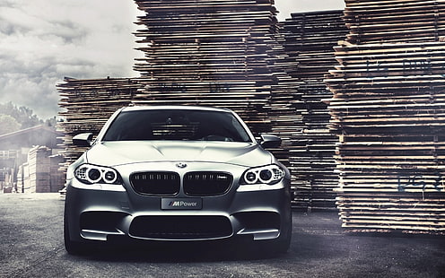 BMW M5 F10-Autos HD Wallpapers, graues BMW Auto, HD-Hintergrundbild HD wallpaper