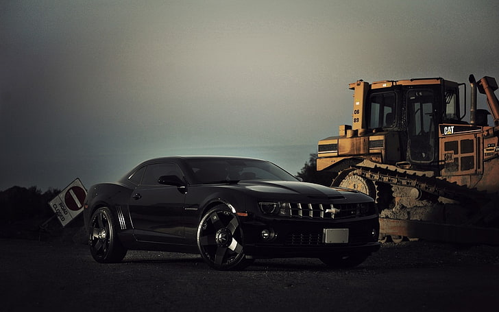 schwarzes Coupé, Chevrolet Camaro Bumblebee, Auto, HD-Hintergrundbild