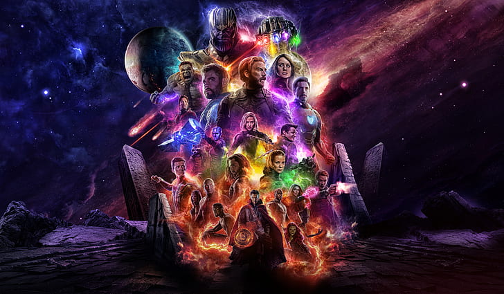Avengers 4 Endgame 2019 Movie Keyart、 HDデスクトップの壁紙