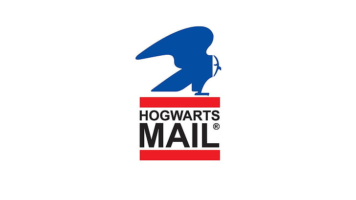 Logo de Poudlard Mail, Poudlard, humour, Harry Potter, Fond d'écran HD