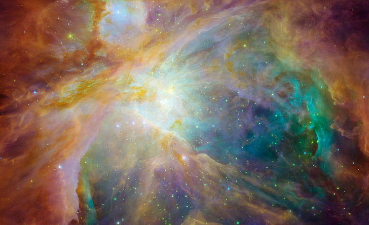 Orion Nebula Space, papel de parede galáxia cósmica, 3D, espaço, estrela, colorido, nebulosa, HD papel de parede