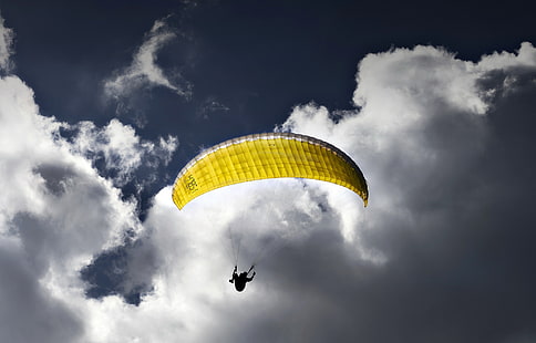  sport, flight, Paraglider, HD wallpaper HD wallpaper