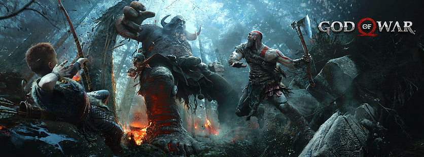 Kratos, Gud, videospel, krigets gud 4, God of War, valhalla, Omega, HD tapet HD wallpaper