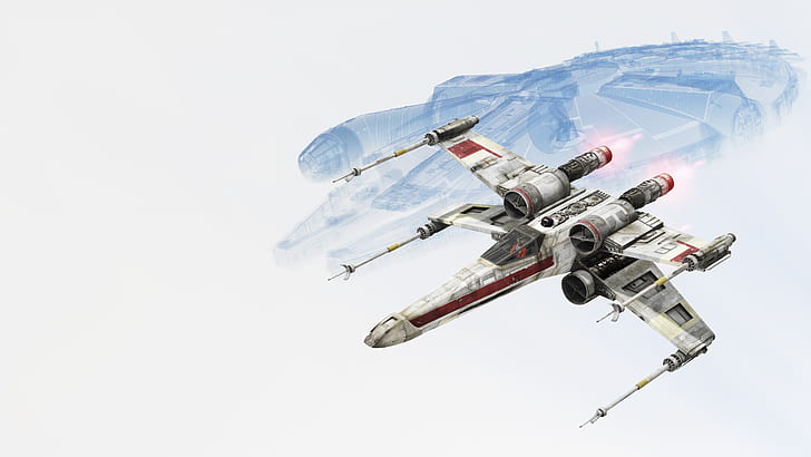 Star Wars, Star Wars Battlefront (2015), Millennium Falcon, X-Wing, HD wallpaper