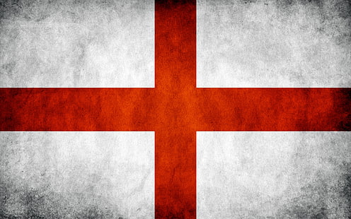 червено-бял кръст тапет, Англия, флаг, текстура, символ, HD тапет HD wallpaper