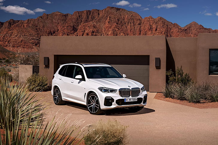 2019 BMW X5 activité sportive, voiture, Fond d'écran HD