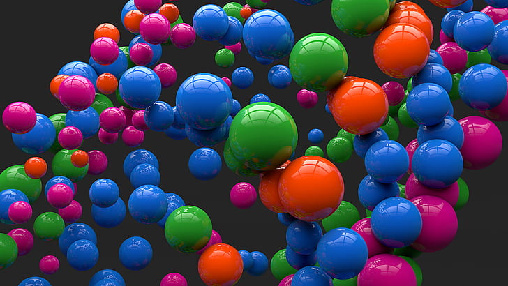 Bubbles HD, abstract, bubbles, HD wallpaper