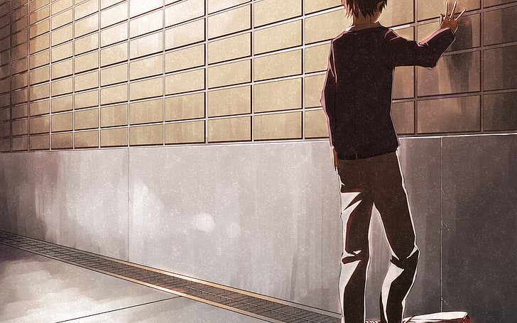 black-haired male anime character wallpaper, anime boys, anime, HD wallpaper