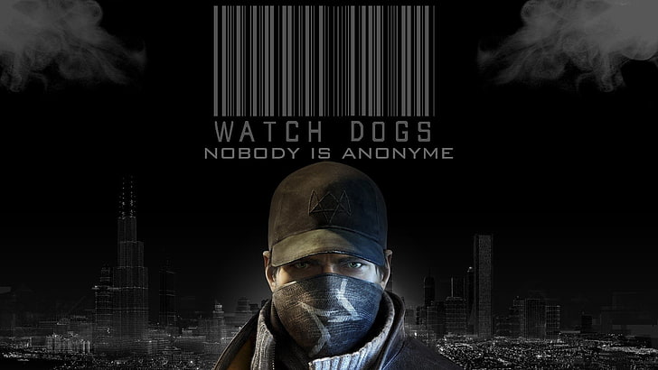 Watch Dogs Nobody is Anonyme poster, Video Game, Watch Dogs, Aiden Pearce, Fondo de pantalla HD