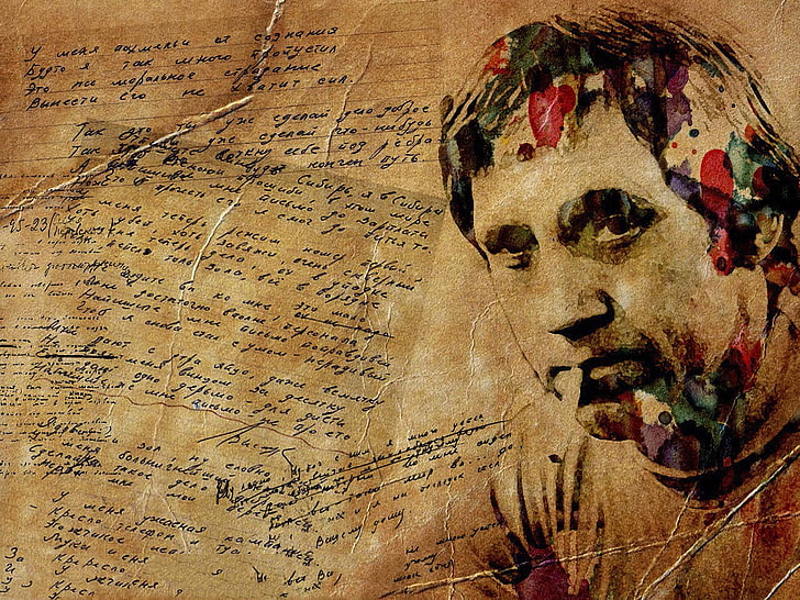 retrato de homem, ator, músico, poeta, Vysotsky, HD papel de parede