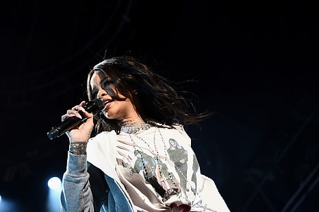 Rihanna Fenty, Rihanna, cantora, performance, loucura de março, festival de música, HD papel de parede HD wallpaper