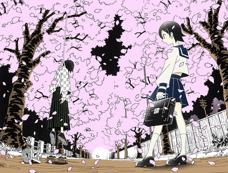 Anime, Sayonara, Zetsubou-Sensei, Kafuka Fuura, Nozomu Itoshiki, HD wallpaper