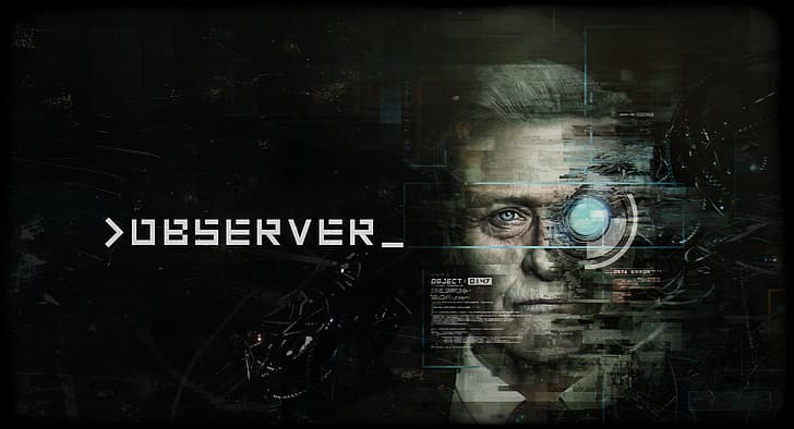 Bloober Team, Observer Video Game, Redux, киберпанк, цифровая, ужасы, психологическая, HD обои
