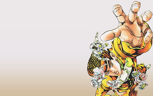 JoJos bizarres Abenteuer, Anime, Manga, Steel Ball Run, einfacher Hintergrund, HD-Hintergrundbild HD wallpaper