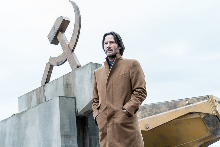 look, male, coat, Keanu Reeves, siberia, HD wallpaper