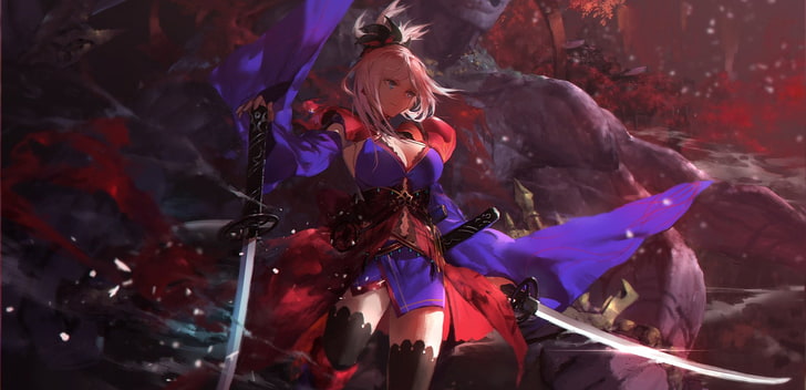 Seria Fate, Fate / Grand Order, Musashi Miyamoto, Tapety HD