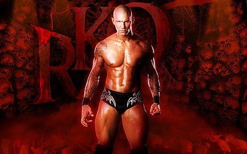 Ранди Ортън Headhunting, UFC боец, WWE,, wwe шампион, борец, HD тапет HD wallpaper