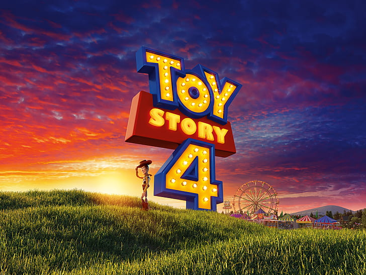 Película, Toy Story 4, Woody (Toy Story), Fondo de pantalla HD