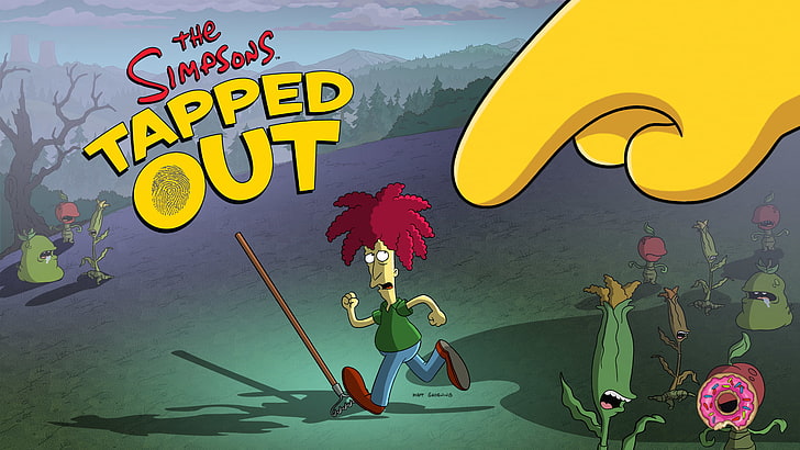 Dr. Robert Underdunk Terwilliger, Sideshow Bob, Tapped Out, The Simpsons, video games, HD wallpaper