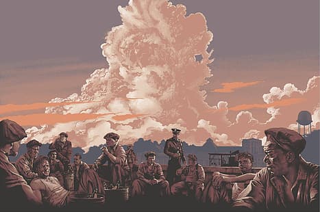 The Shawshank Redemption, locandina, scene di film, Tim Robbins, Morgan man, Clancy Brown, tetti, pittura, Warner Brothers, poster di film, Sfondo HD HD wallpaper