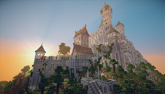 Minecraft Castle Screenshots Videospiele, HD-Hintergrundbild HD wallpaper