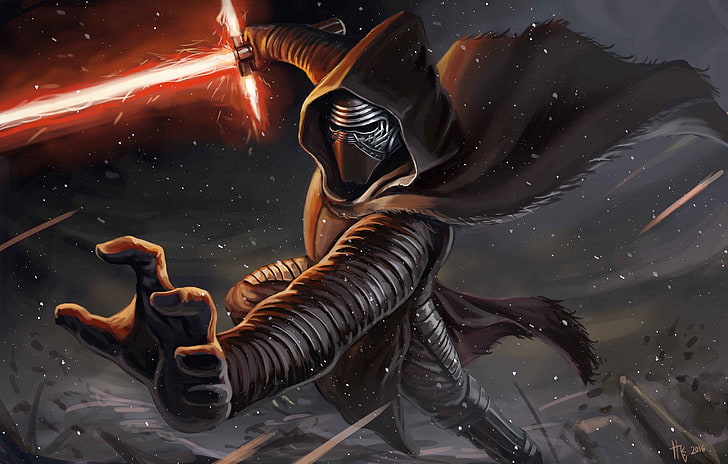 Kylo Ren, Star Wars, ilustraciones, Fondo de pantalla HD