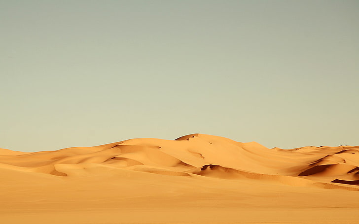 사막 모래 언덕, 디저트 풍경 사진, 사막, 모래 언덕, 자연, 풍경, 미니멀리즘, 모래, HD 배경 화면