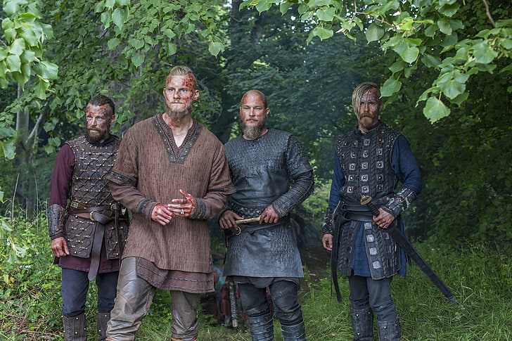 krigare, vikingar, vikingarna, Travis Fimmel, Ragnar Lothbrok, Alexander Ludwig, Björn, HD tapet