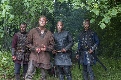 prajurit, Viking, Viking, Travis Fimmel, Ragnar Lothbrok, Alexander Ludwig, Bjorn, Wallpaper HD HD wallpaper