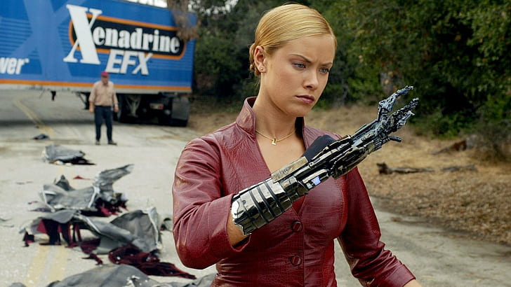 Terminator 3: Bangkitnya Mesin, film, cyborg, berambut pirang, Terminator, Kristanna Loken, 2003 (Tahun), Wallpaper HD