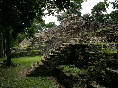 Maya (civilización), ruinas, antiguo edificio antiguo, Fondo de pantalla HD HD wallpaper
