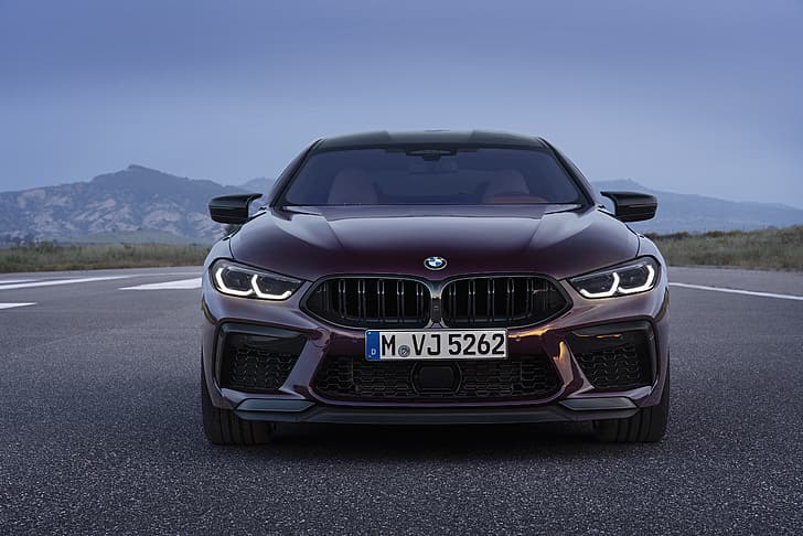 coupe, BMW, front view, 2019, M8, the four-door, M8 Gran Coupe, M8 Competition Gran Coupe, F93, HD wallpaper