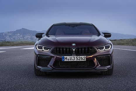 coupé, BMW, vue de face, 2019, M8, les quatre portes, M8 Gran Coupé, M8 Competition Gran Coupé, F93, Fond d'écran HD HD wallpaper